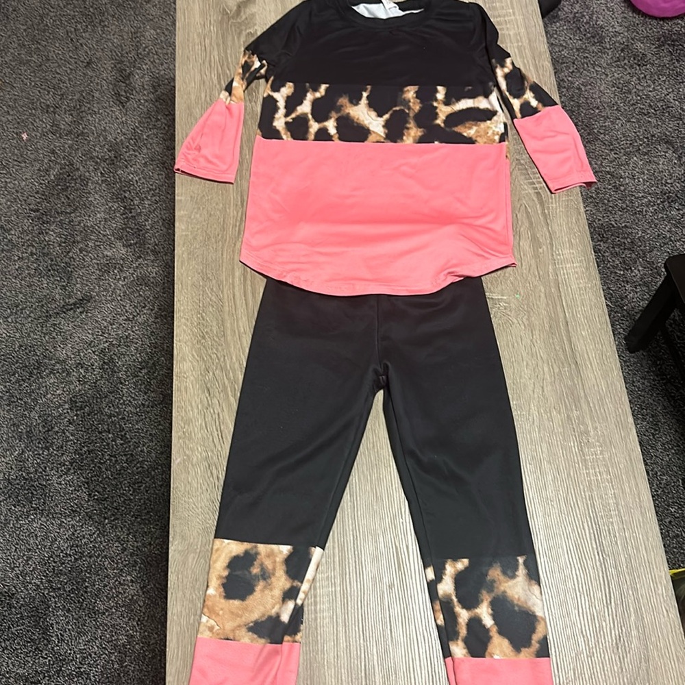 Color block two piece set
